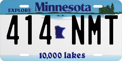 MN license plate 414NMT