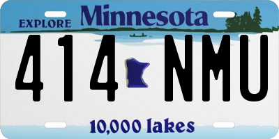 MN license plate 414NMU