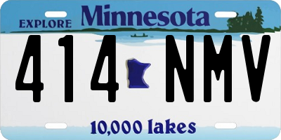 MN license plate 414NMV