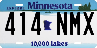 MN license plate 414NMX