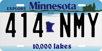 MN license plate 414NMY