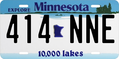 MN license plate 414NNE