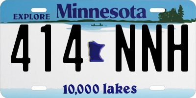 MN license plate 414NNH