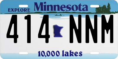 MN license plate 414NNM