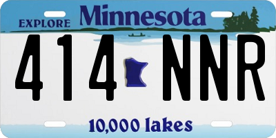 MN license plate 414NNR