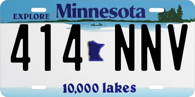 MN license plate 414NNV