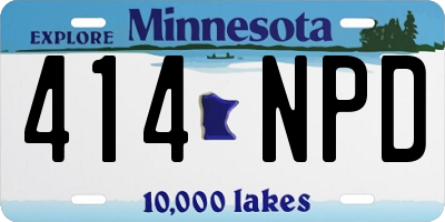 MN license plate 414NPD