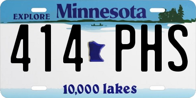 MN license plate 414PHS