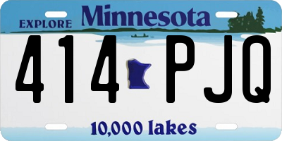 MN license plate 414PJQ
