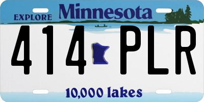 MN license plate 414PLR