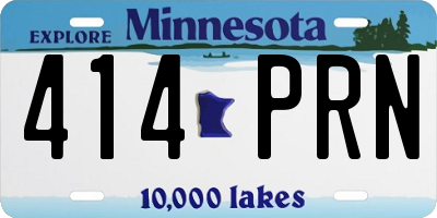 MN license plate 414PRN