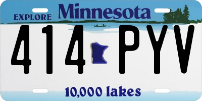 MN license plate 414PYV