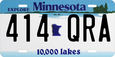 MN license plate 414QRA