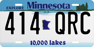 MN license plate 414QRC
