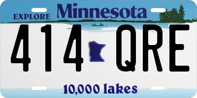 MN license plate 414QRE