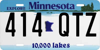 MN license plate 414QTZ