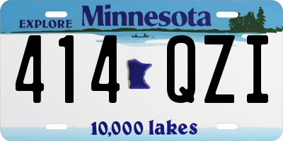 MN license plate 414QZI