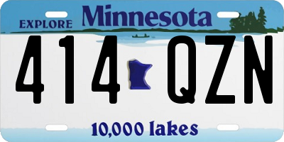 MN license plate 414QZN
