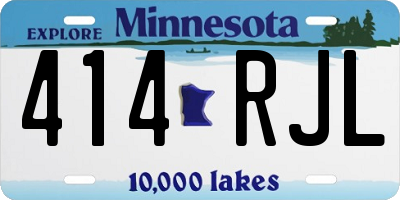MN license plate 414RJL