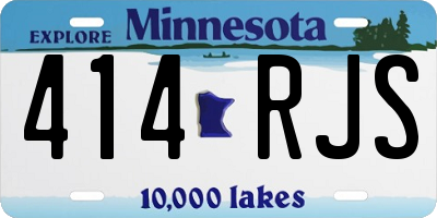 MN license plate 414RJS