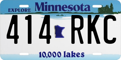 MN license plate 414RKC