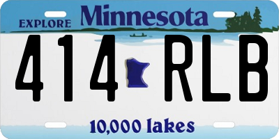 MN license plate 414RLB