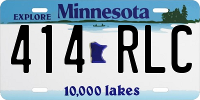 MN license plate 414RLC