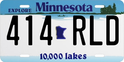 MN license plate 414RLD