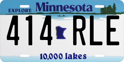 MN license plate 414RLE
