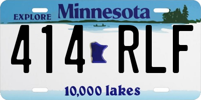 MN license plate 414RLF