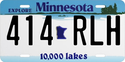 MN license plate 414RLH
