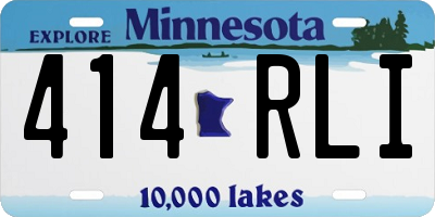 MN license plate 414RLI