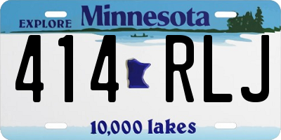 MN license plate 414RLJ
