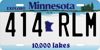 MN license plate 414RLM