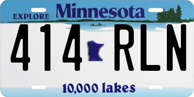 MN license plate 414RLN