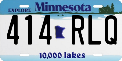 MN license plate 414RLQ
