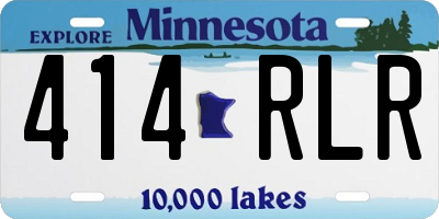 MN license plate 414RLR