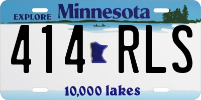 MN license plate 414RLS
