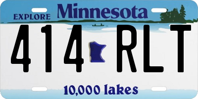 MN license plate 414RLT