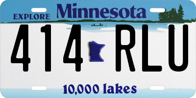 MN license plate 414RLU