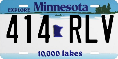 MN license plate 414RLV