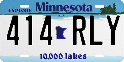 MN license plate 414RLY