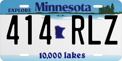 MN license plate 414RLZ