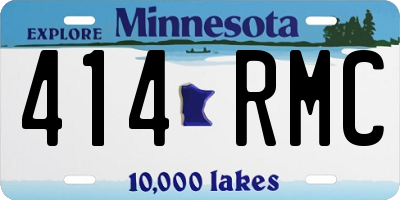 MN license plate 414RMC