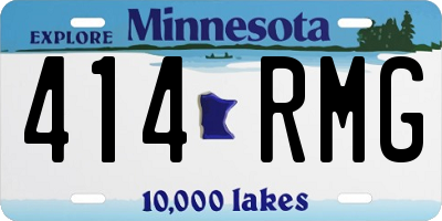 MN license plate 414RMG