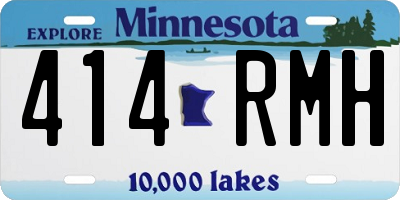 MN license plate 414RMH