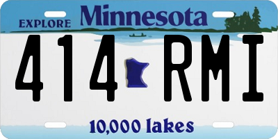 MN license plate 414RMI