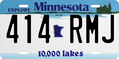 MN license plate 414RMJ