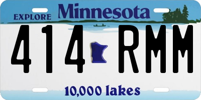MN license plate 414RMM