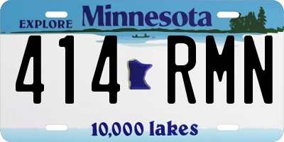 MN license plate 414RMN